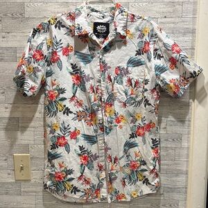 Batman Floral Print Men's Shirt - Multicolor
